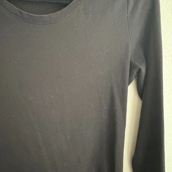 No Boundaries Black Long Sleeve Top Womens M Casual Everyday Basic - Picture 5 of 10